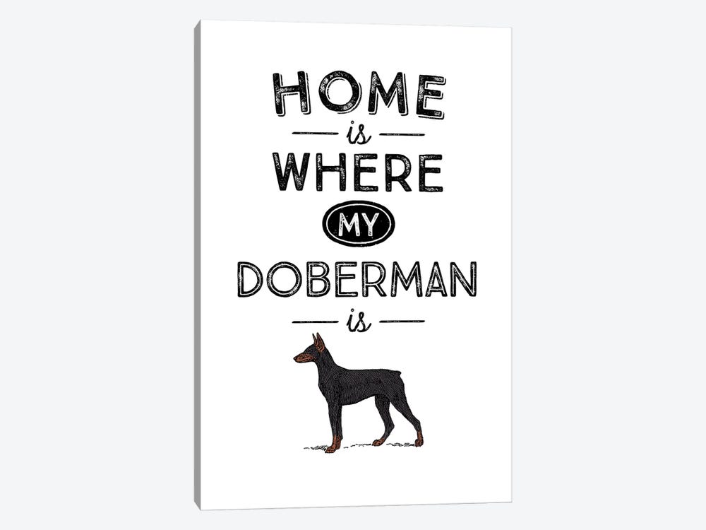 Doberman by Alchera Design Posters 1-piece Canvas Art