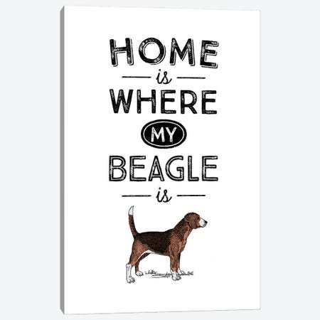Beagle Canvas Print #ACE24} by Alchera Design Posters Canvas Print