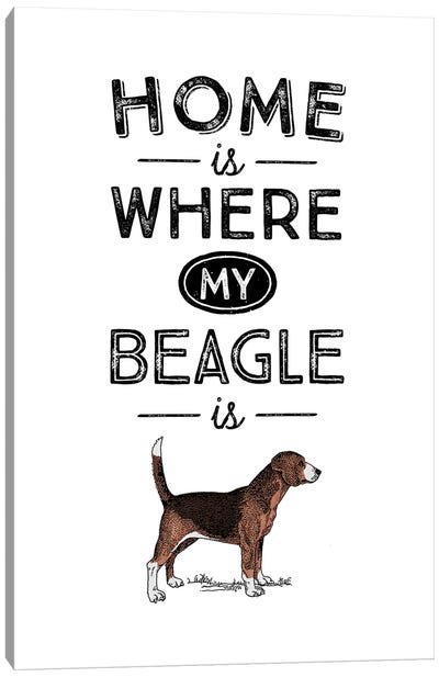 Beagle Canvas Art Print - Alchera Design Posters