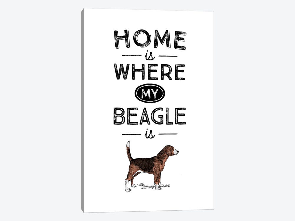 Beagle by Alchera Design Posters 1-piece Canvas Artwork