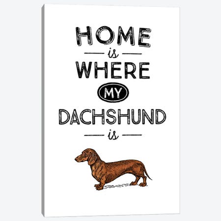 Dachshund Canvas Print #ACE27} by Alchera Design Posters Art Print
