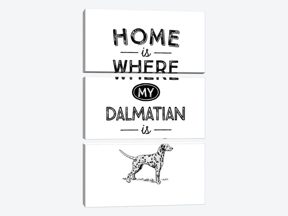 Dalmatian by Alchera Design Posters 3-piece Canvas Wall Art