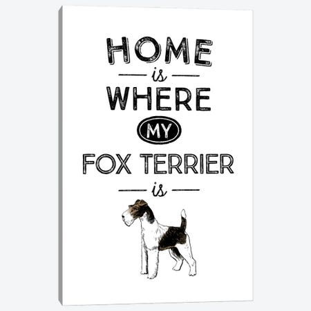 Fox Terrier Canvas Print #ACE31} by Alchera Design Posters Canvas Print