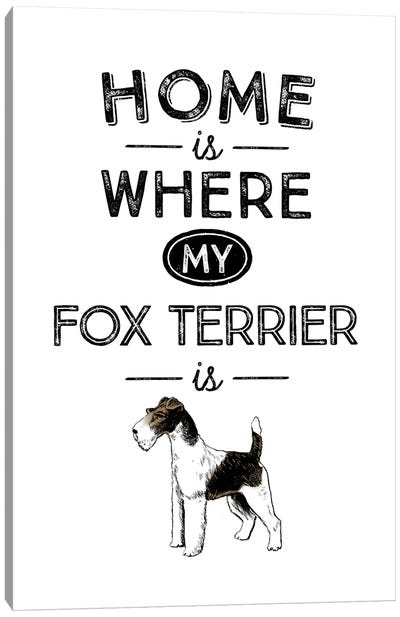 Fox Terrier Canvas Art Print - Alchera Design Posters