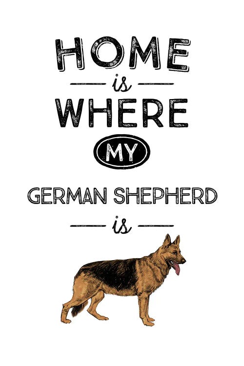 German Shepherd by Alchera Design Posters wall art