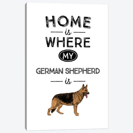 German Shepherd Canvas Print #ACE32} by Alchera Design Posters Canvas Print