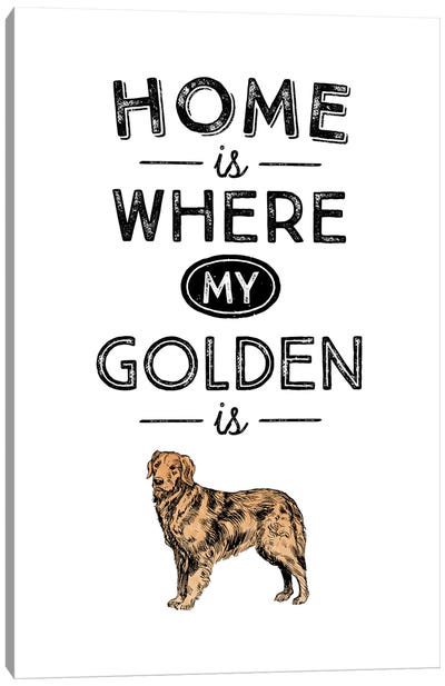 Golden Retriever Canvas Art Print - Pet Dad
