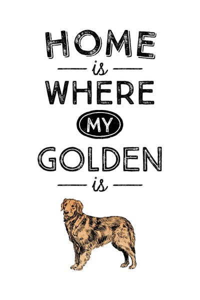 Golden Retrievers: Golden Retriever by Alchera Design Posters