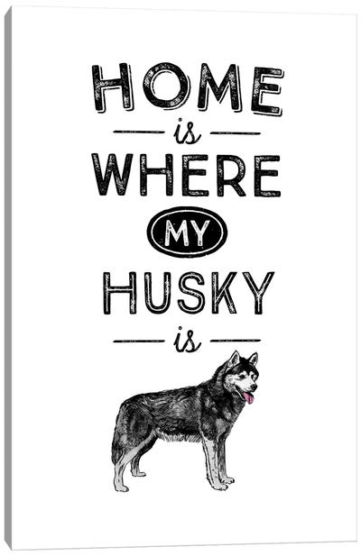 Husky Canvas Art Print - Art for Dad