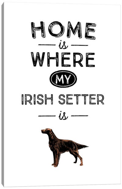 Irish Setter Canvas Art Print - Alchera Design Posters