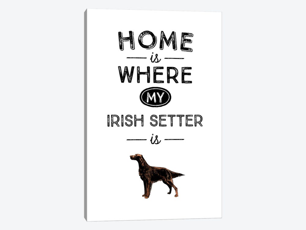 Irish Setter by Alchera Design Posters 1-piece Canvas Wall Art