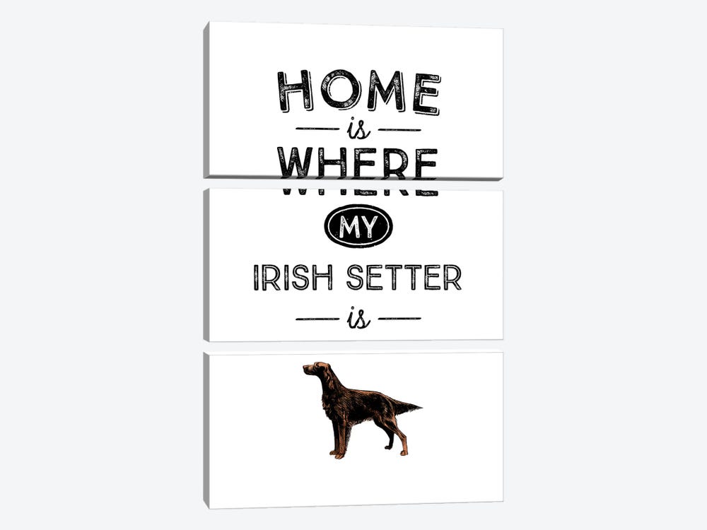 Irish Setter by Alchera Design Posters 3-piece Canvas Artwork