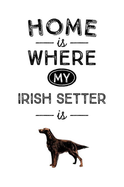 Irish Setters: Irish Setter by Alchera Design Posters