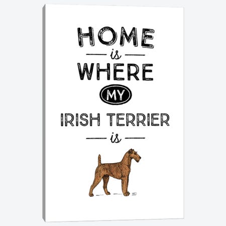 Irish Terrier Canvas Print #ACE37} by Alchera Design Posters Canvas Wall Art