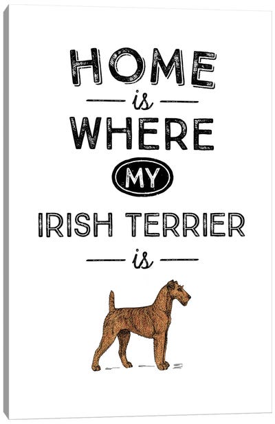 Irish Terrier Canvas Art Print - Alchera Design Posters