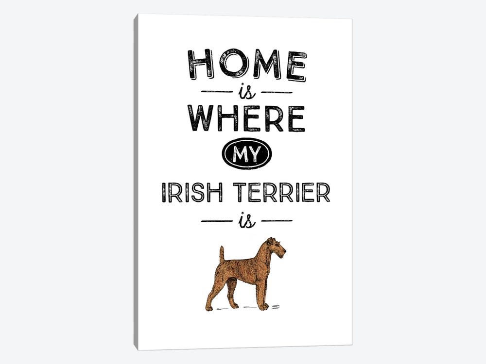 Irish Terrier by Alchera Design Posters 1-piece Canvas Art