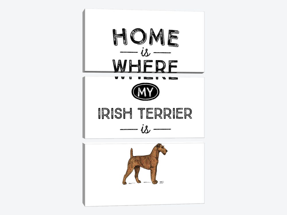 Irish Terrier by Alchera Design Posters 3-piece Canvas Artwork