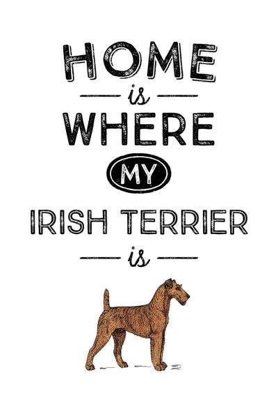 Irish Terriers: Irish Terrier by Alchera Design Posters