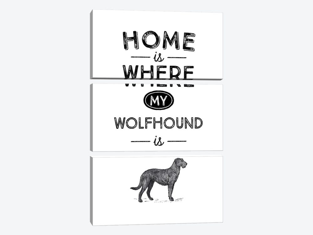 Irish Wolfhound by Alchera Design Posters 3-piece Canvas Print