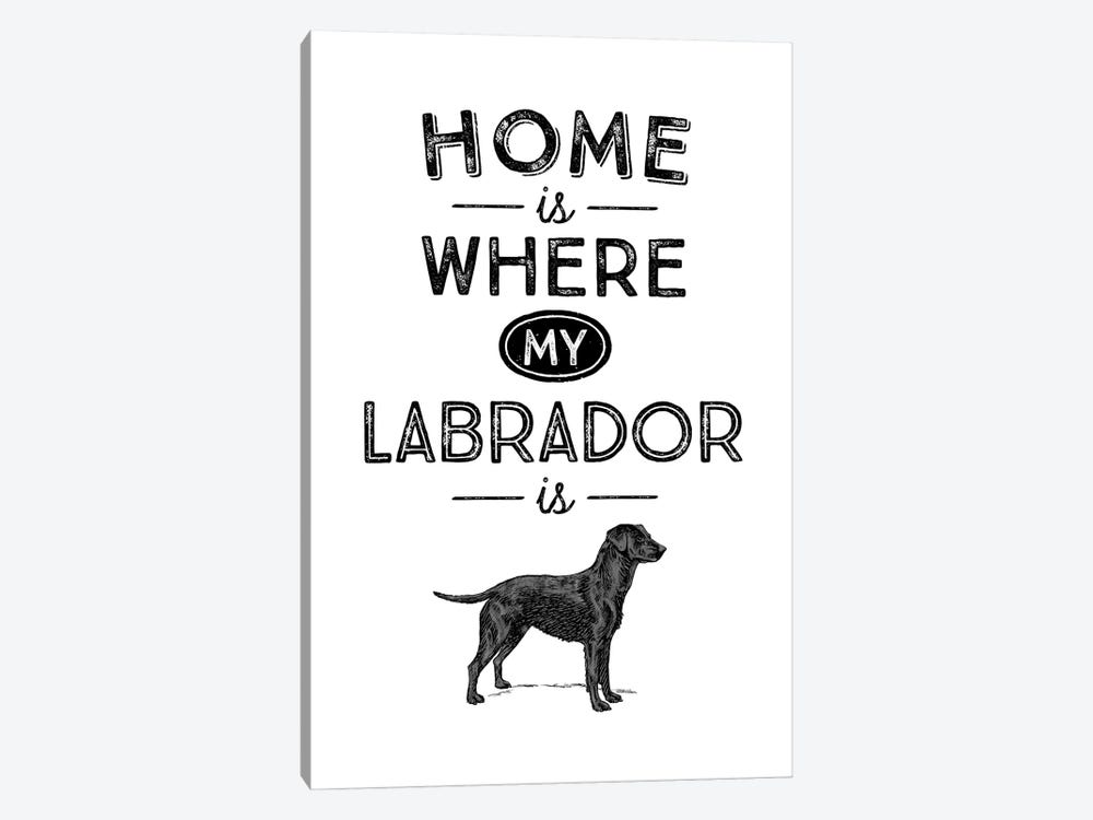 Black Labrador by Alchera Design Posters 1-piece Canvas Artwork