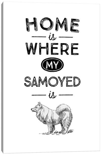 Samoyed Canvas Art Print - Alchera Design Posters