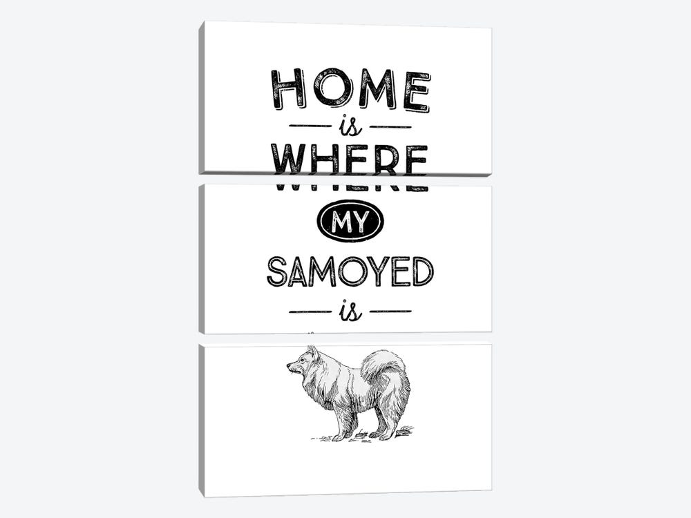 Samoyed by Alchera Design Posters 3-piece Canvas Art Print