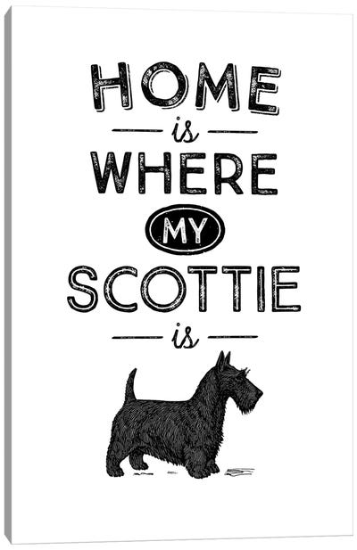 Scottish Terrier Canvas Art Print - Alchera Design Posters
