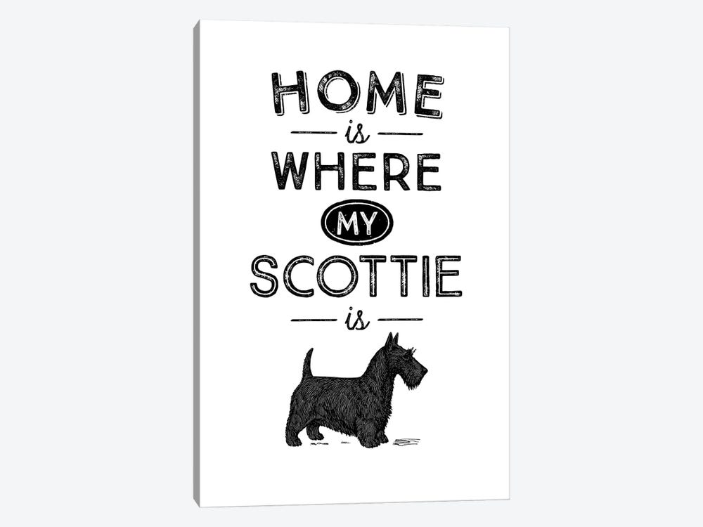 Scottish Terrier by Alchera Design Posters 1-piece Canvas Art Print