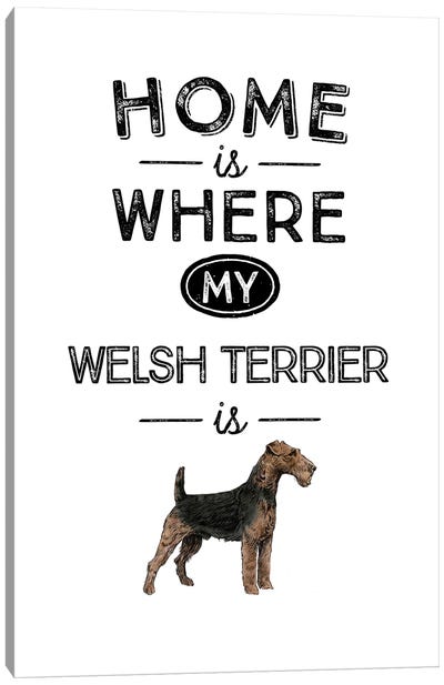 Welsh Terrier Canvas Art Print - Alchera Design Posters