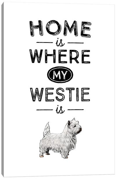 Westie Canvas Art Print - Alchera Design Posters