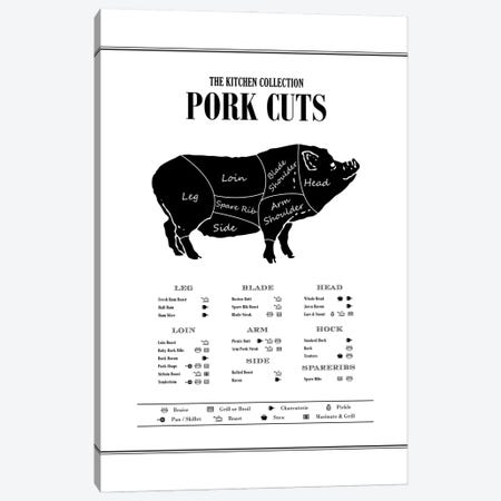 Pork Cuts Canvas Print #ACE62} by Alchera Design Posters Canvas Wall Art