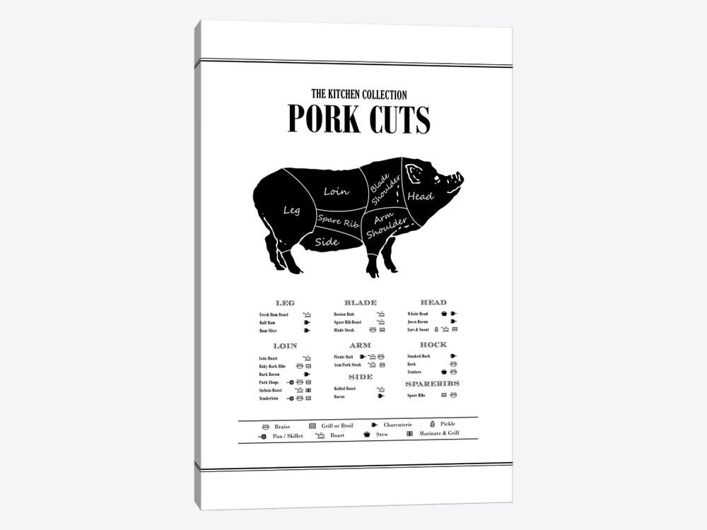 Pork Cuts by Alchera Design Posters 1-piece Canvas Artwork