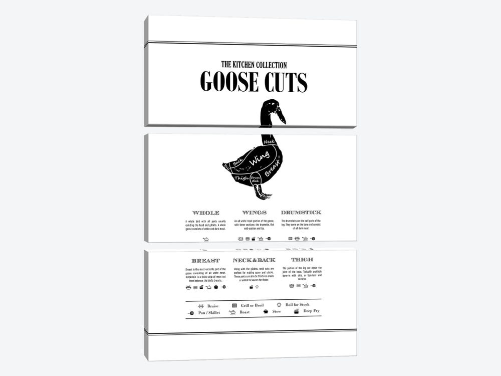 Goose Cuts by Alchera Design Posters 3-piece Canvas Art