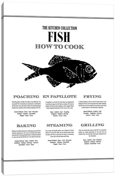 Fish | How To Cook Canvas Art Print - Alchera Design Posters