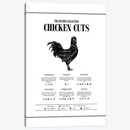 Chicken Cuts Canvas Print #ACE68} by Alchera Design Posters Canvas Wall Art