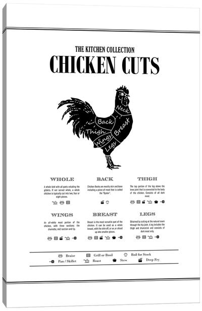 Chicken Cuts Canvas Art Print - Alchera Design Posters