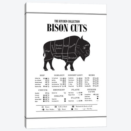 Bison Cuts Canvas Print #ACE69} by Alchera Design Posters Canvas Art