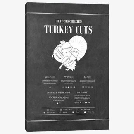 Turkey Cuts - Chalk Canvas Print #ACE71} by Alchera Design Posters Canvas Art Print