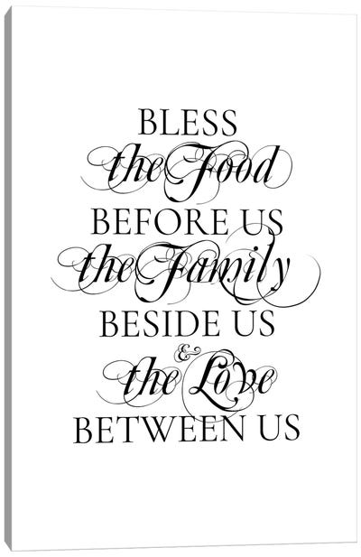 Bless the Food Canvas Art Print