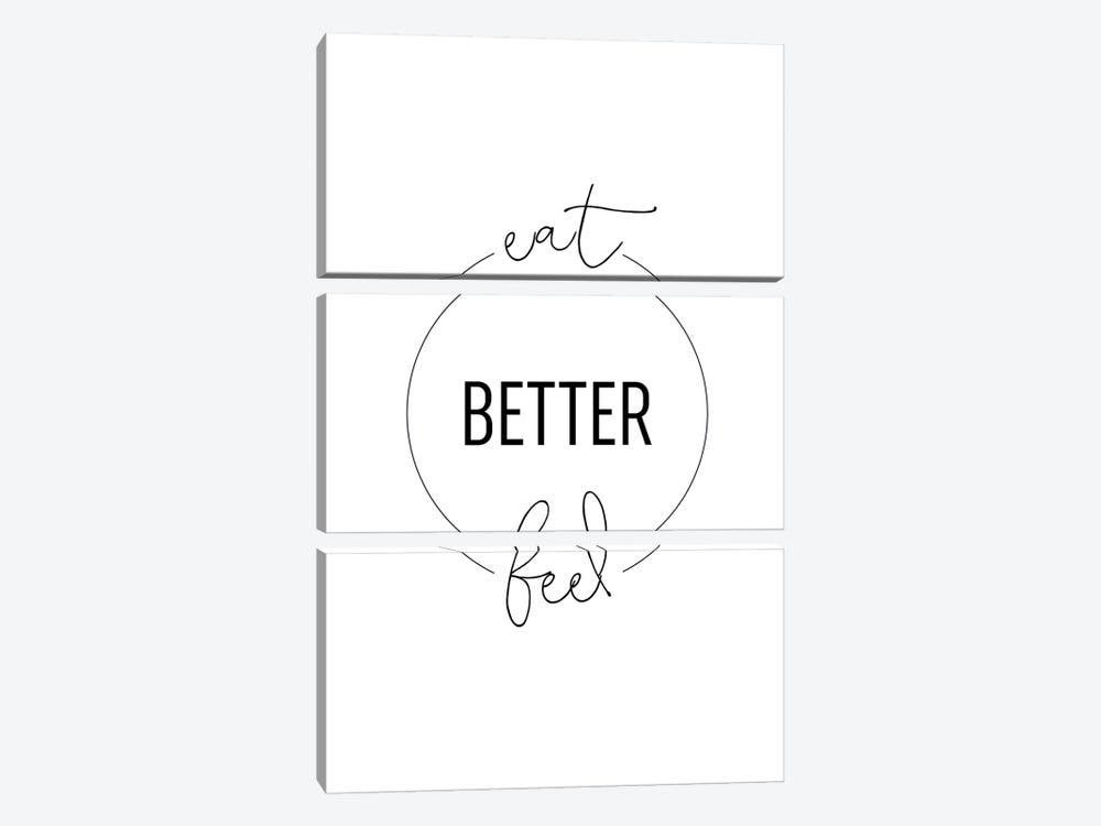 Eat Better Feel Better by Alchera Design Posters 3-piece Canvas Artwork