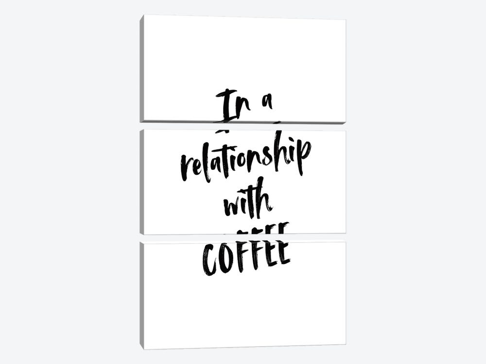 In A Relationship With Coffee by Alchera Design Posters 3-piece Canvas Artwork