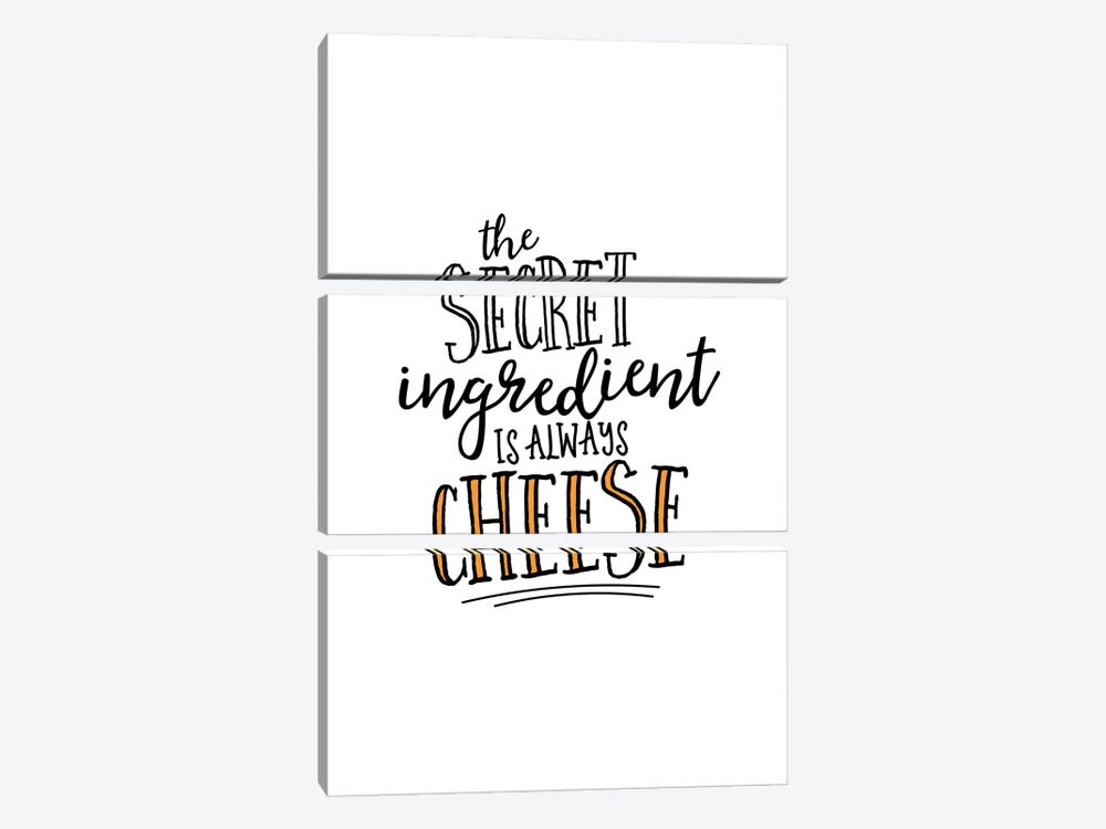 The Secret Ingredient Is Cheese by Alchera Design Posters 3-piece Canvas Art
