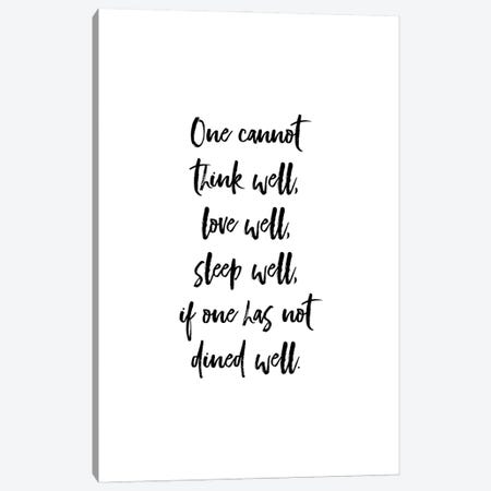 One Cannot Live Well - Virginia Woolf Quote Canvas Print #ACE89} by Alchera Design Posters Canvas Art
