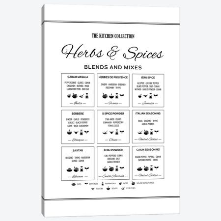 Herbs And Spices Canvas Print #ACE92} by Alchera Design Posters Art Print