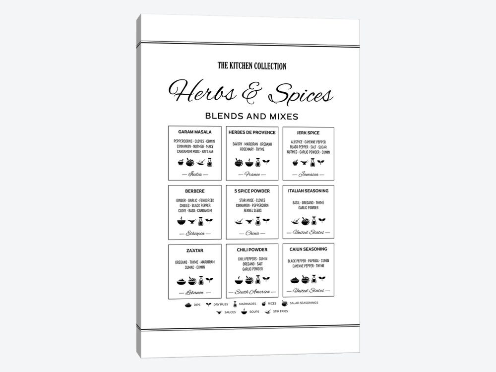 Herbs And Spices by Alchera Design Posters 1-piece Canvas Print