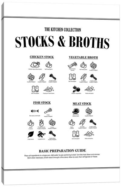 Stocks And Broths Canvas Art Print - Alchera Design Posters