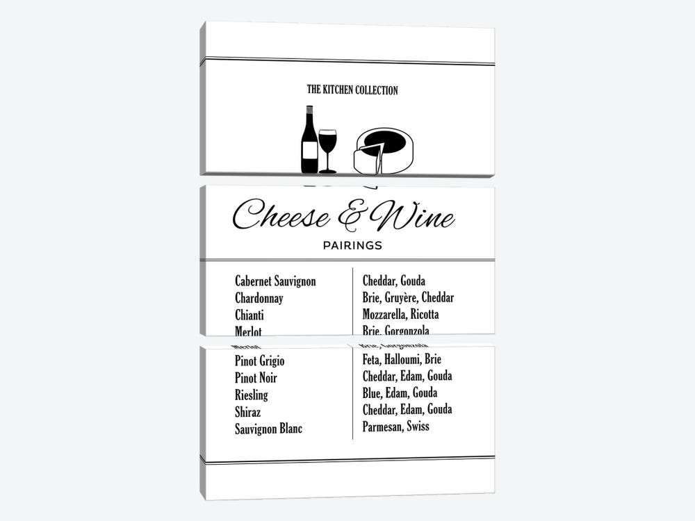 Cheese And Wine Pairings by Alchera Design Posters 3-piece Canvas Artwork
