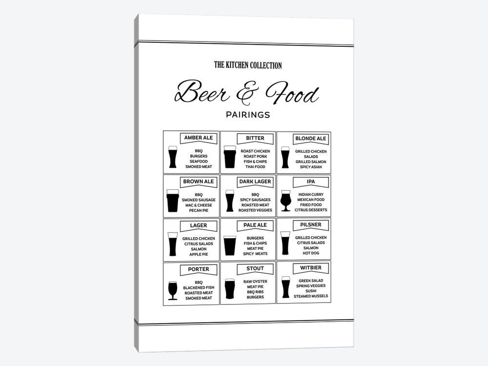 Beer And Food Pairings by Alchera Design Posters 1-piece Canvas Artwork