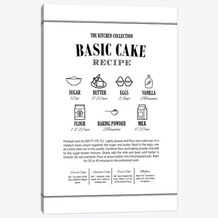 Basic Cake Recipe Canvas Print #ACE98} by Alchera Design Posters Art Print