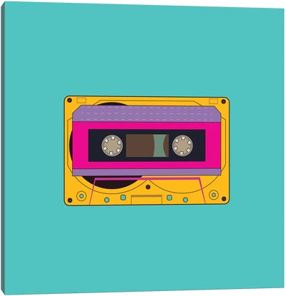 Cassette Tape Canvas Art Print - Cassette Tapes